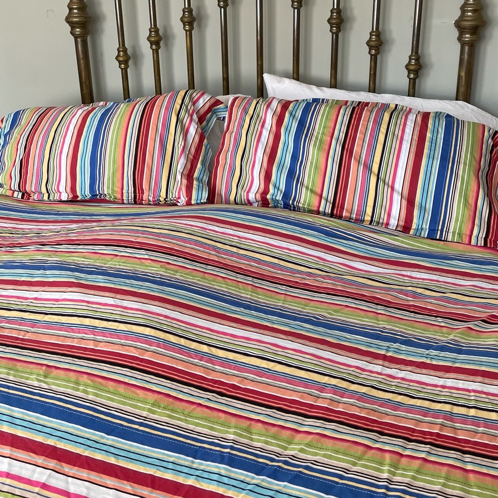 POTTERY BARN💙KING DUVET💚WITH 2 KING SHAMS❤️